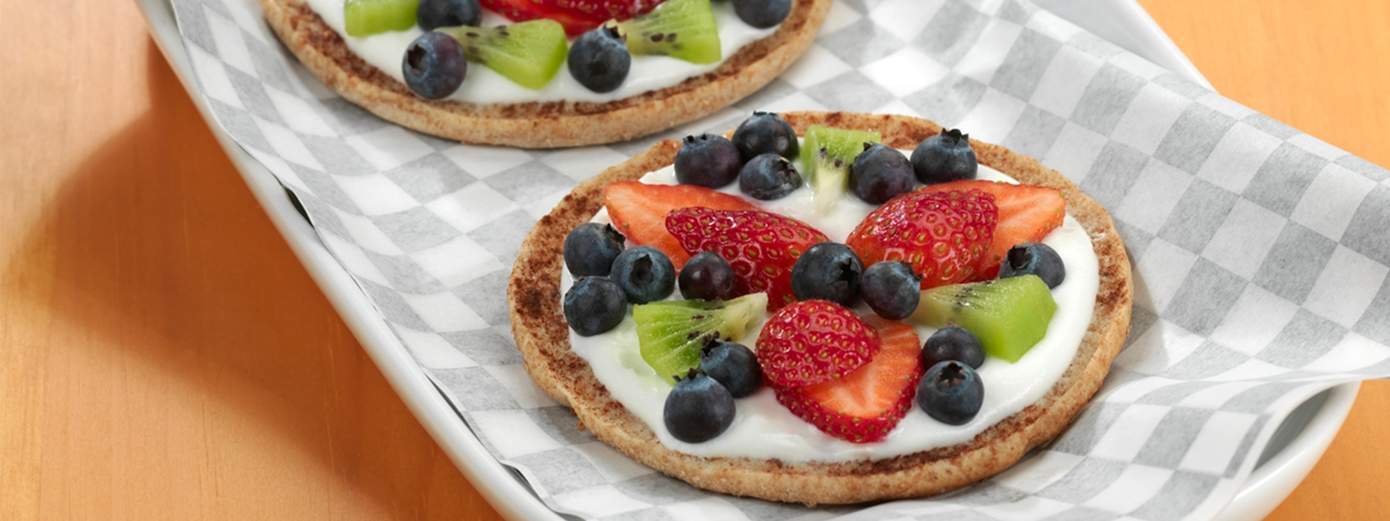 Fruity Flatbread/Sunny Start Flatbread Recipe for Schools U.S. Dairy