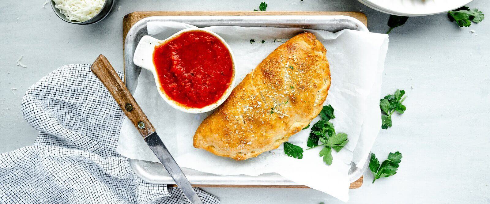Three Cheese Veggie and Beef Calzone | U.S. Dairy