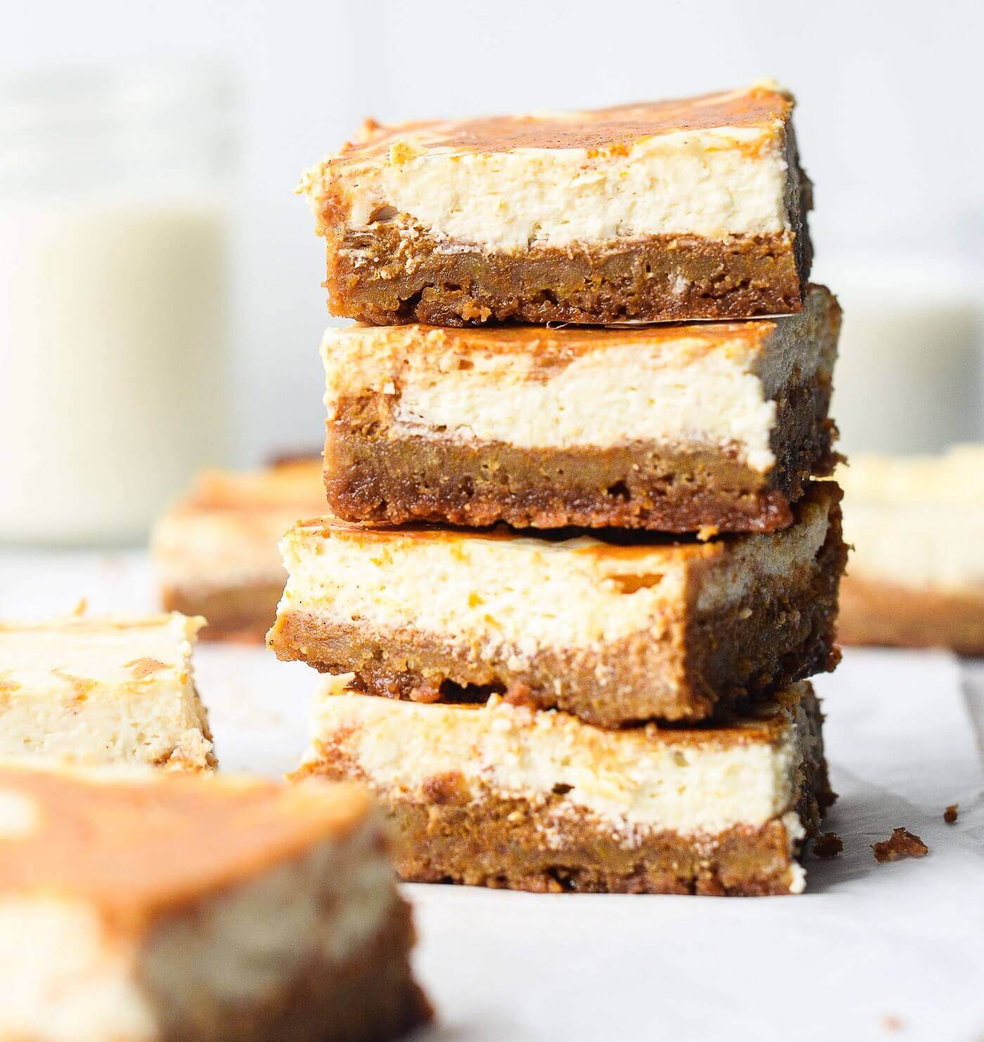 Pumpkin Cheesecake Bars Recipe | U.S. Dairy
