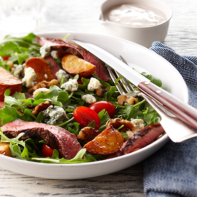 Steak and Arugula Salad with Walnut Dressing | U.S. Dairy