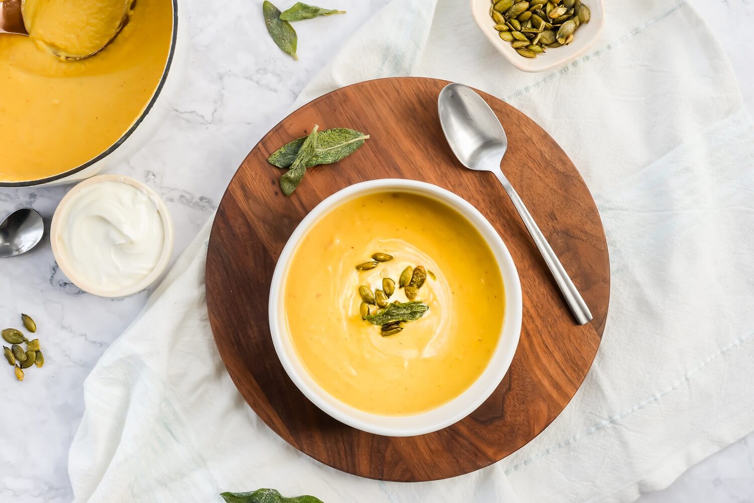 Roasted Pumpkin Pear Soup | U.S. Dairy