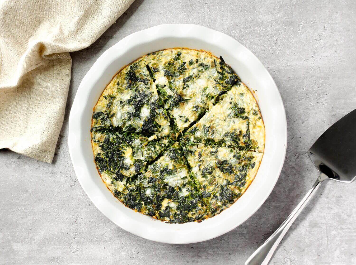 Crustless Spinach Quiche Recipe U.S. Dairy