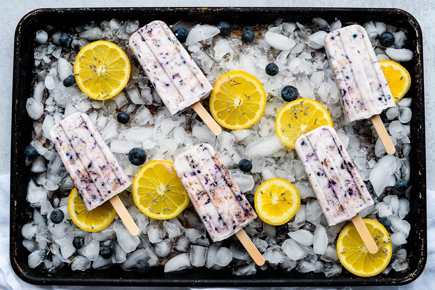 Blueberry Lavender Lemon Yogurt Popsicle Recipe | U.S. Dairy