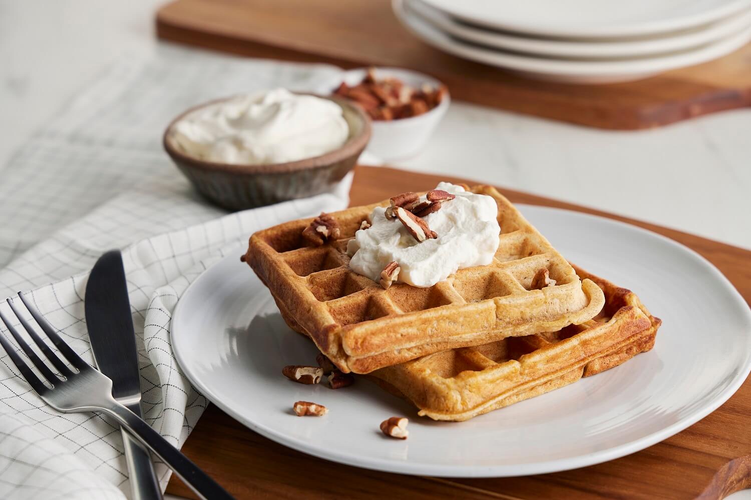 Sweet Potato & Ricotta Waffles | U.S. Dairy