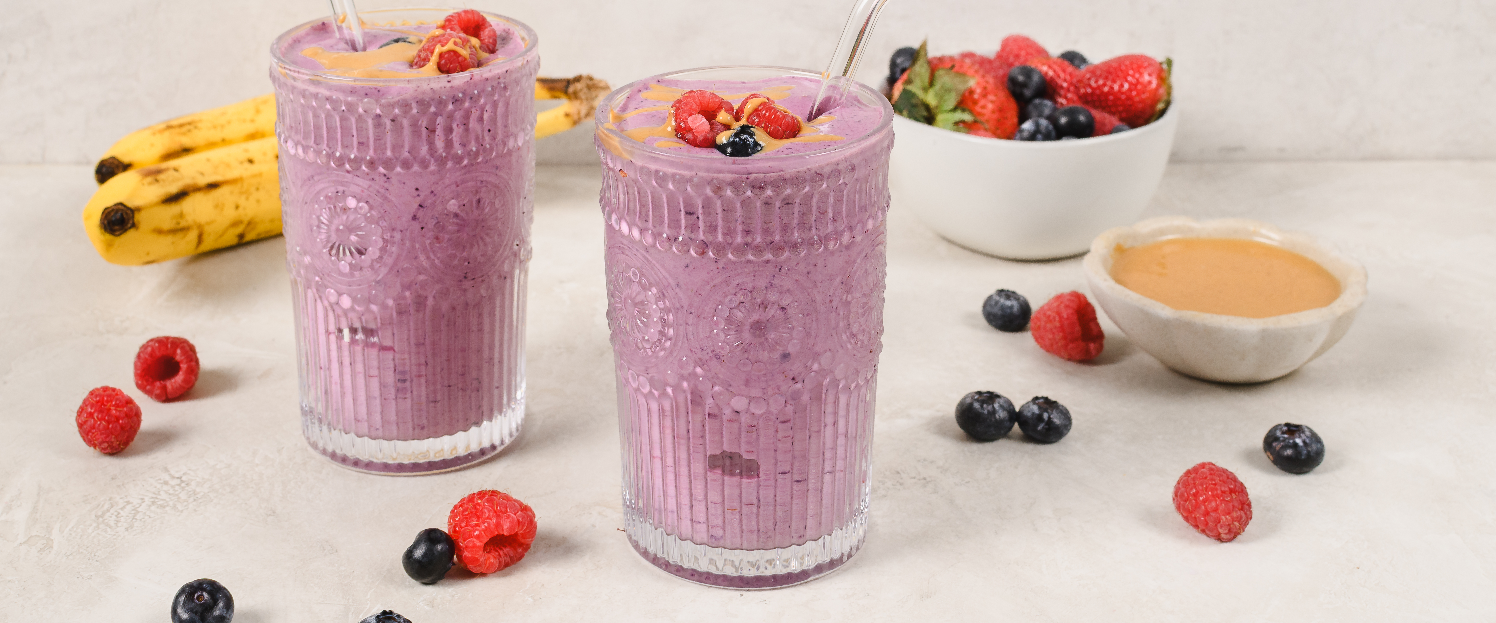 Peanut Butter and Jelly Protein Smoothie | U.S. Dairy