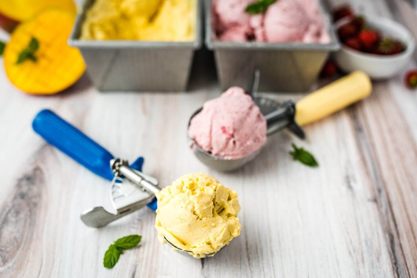 Cottage Cheese and Fruit Blender Ice Cream U.S. Dairy