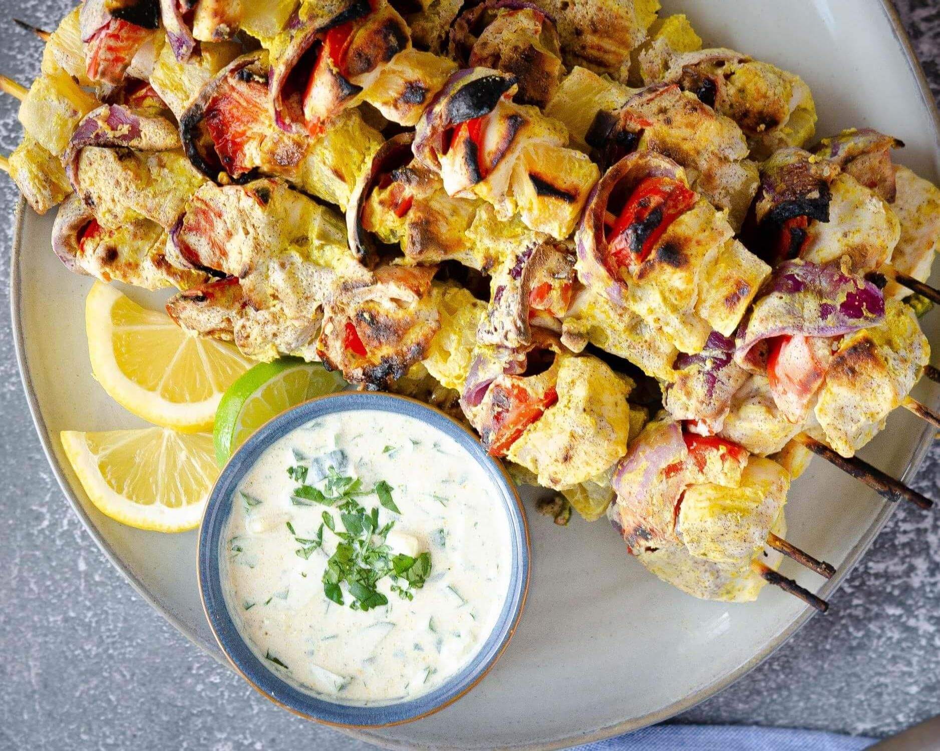 Curry Yogurt Chicken Kebabs U.S. Dairy