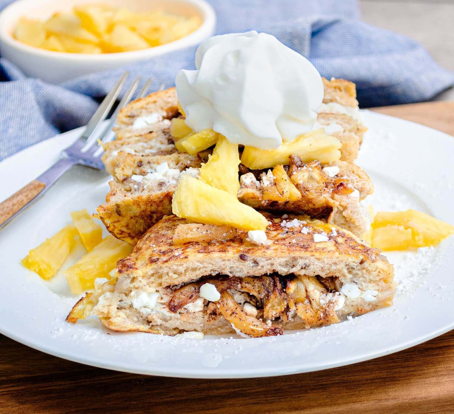 Homemade PineappleStuffed French Toast U.S. Dairy