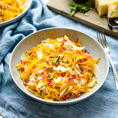 Parmesan & Pomegranate Butternut Squash Noodles | U.S. Dairy