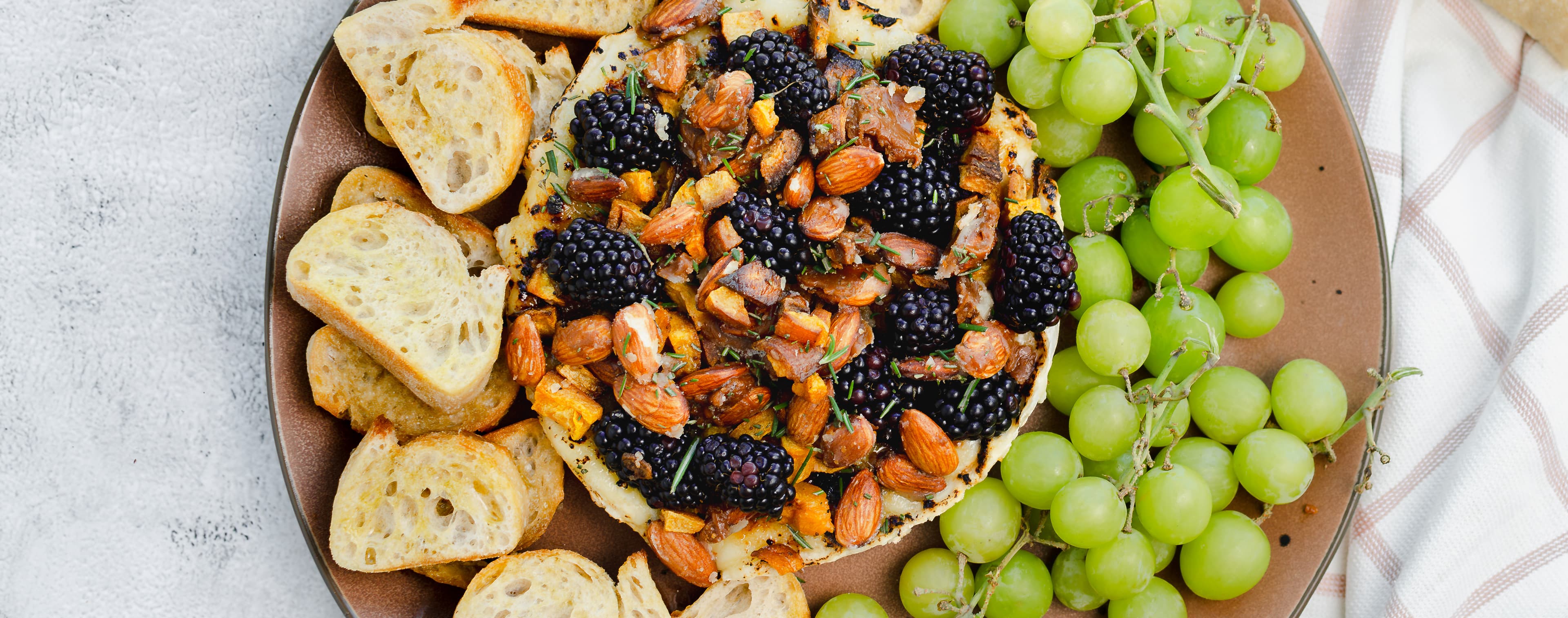 Brie Brûlée with Butternut Squash and Toffee Almonds | U.S. Dairy